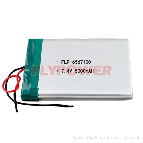 Lithium Battery 7.4V 5000mAh Rechargeable Battery Pack